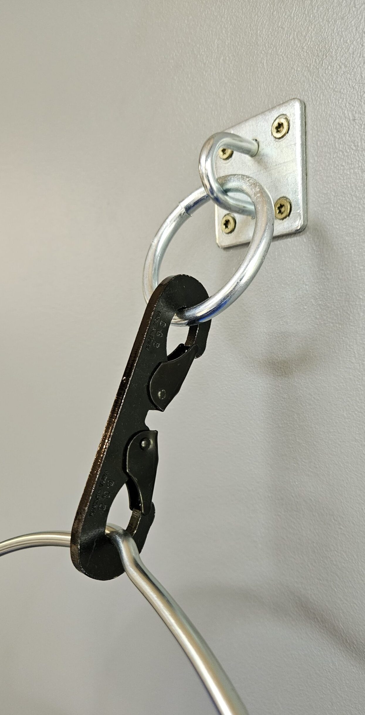 Foto-BGB-dubbelhake-303-svart-tillsammans-med -väggfäste-och-hink